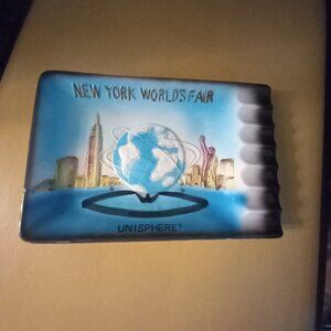 Vintage 1964 NY WORLDS FAIR   ceramic tray